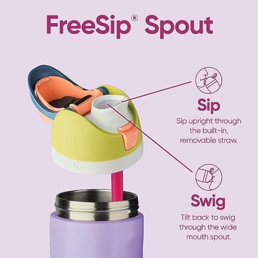 Owala FreeSip Insulated Stainless Steel Water Bottle with straw