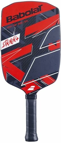 Babolat pickleball paddle with red and black design