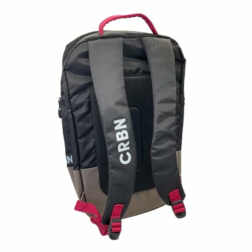 Black and red backpack with CRBN logo