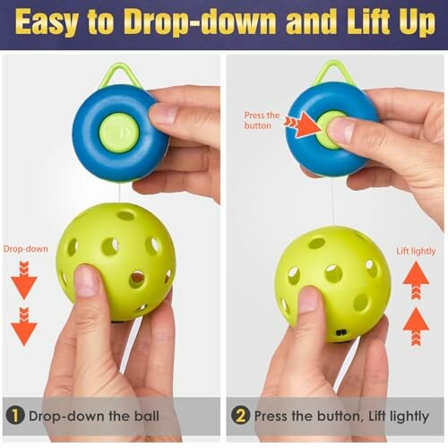 Toy with drop-down and lift-up mechanism demonstration