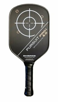 Engage Pursuit Pro 1 6.0 pickleball paddle with target design.