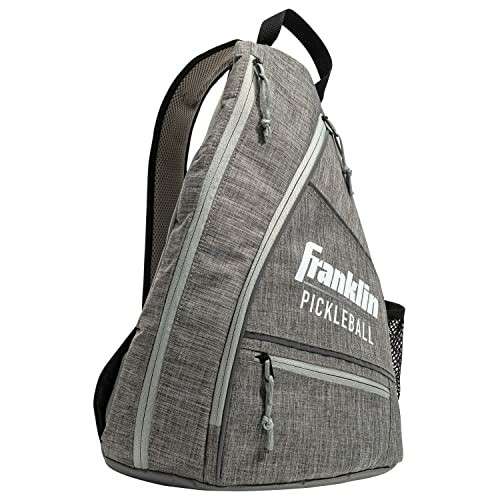 Gray Franklin pickleball backpack with multiple compartments