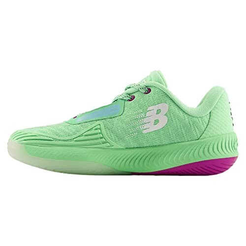 Green New Balance sneaker with white logo