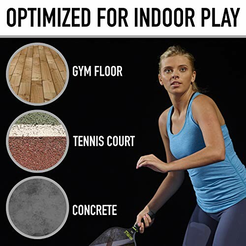 Athlete ready to play with surfaces for gym, tennis court, and concrete labeled.