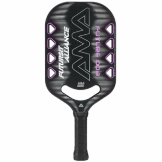 Black pickleball paddle with Future Balance design