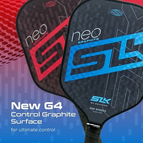 Neo Graphite pickleball paddles with G4 control surface.