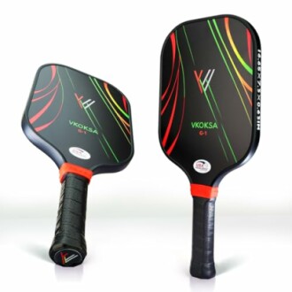 VKOKSA G-1 pickleball paddles with colorful design