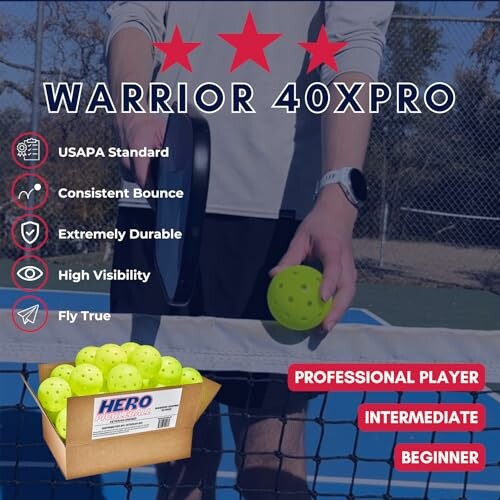 Hero Pickleball Warrior 40XPRO