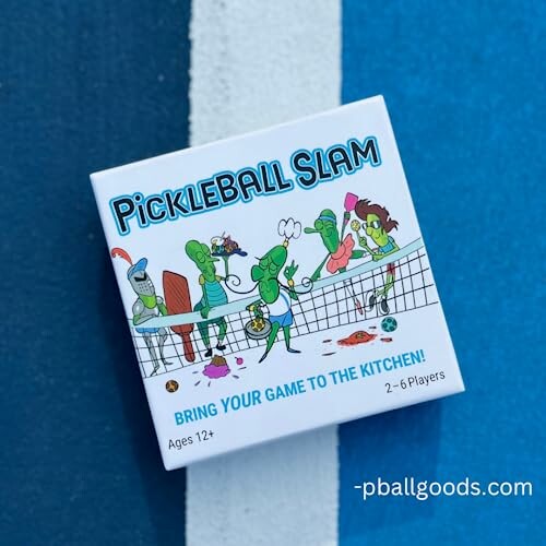 Pickleball Slam game box on a blue and white surface