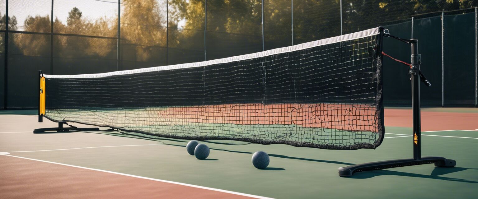 Professional-grade pickleball net