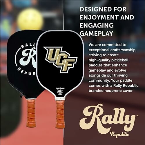 Rally Republic pickleball paddles with UCF logo