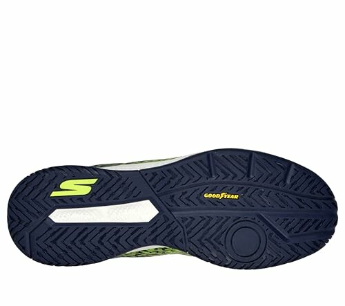 Skechers shoe sole with Goodyear rubber outsole.