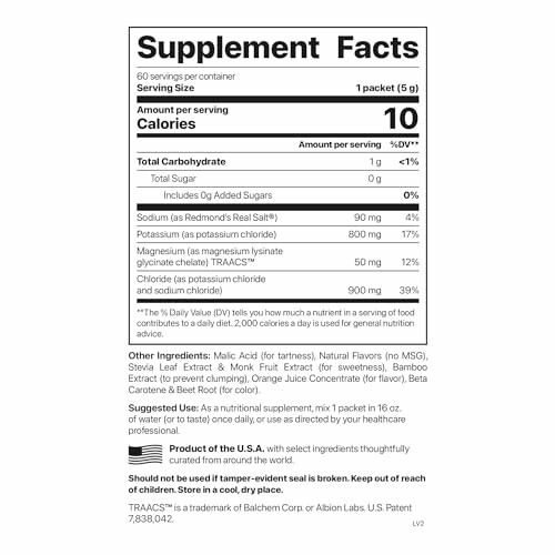 Supplement facts label with nutritional information and ingredients.