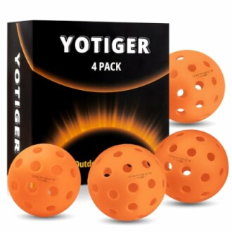 Yotiger 4 pack of orange pickleball balls with packaging